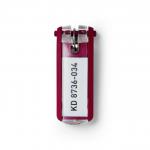 Durable Key Clip Red Ref 1957-03 [Pack 6]